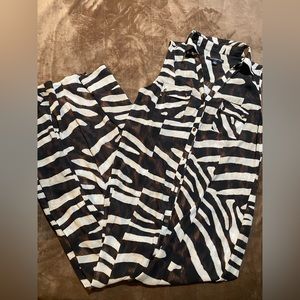 Sharagano • women’s zebra print dress • size 8